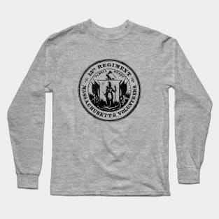 Massachusetts Volunteers 13th Regiment showing Massachusetts state seal Long Sleeve T-Shirt